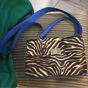 Brand new Antonio Melani blue cheetah purse